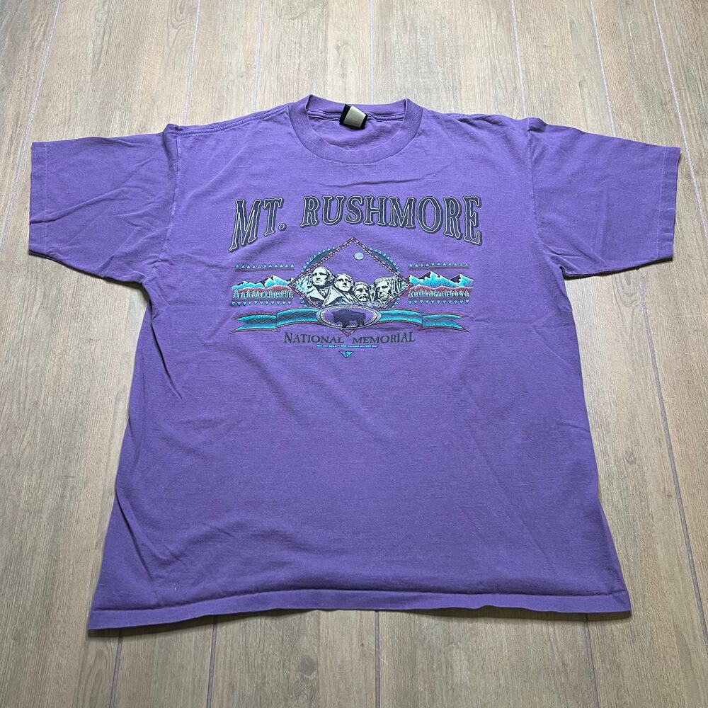 Vintage 90s Mt Rushmore National Memorial t shirt men XL Made in USA